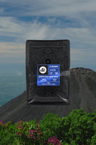 dc Coffee Espresso Roast Single Origin El Salvador coffee bag on mountain landscape