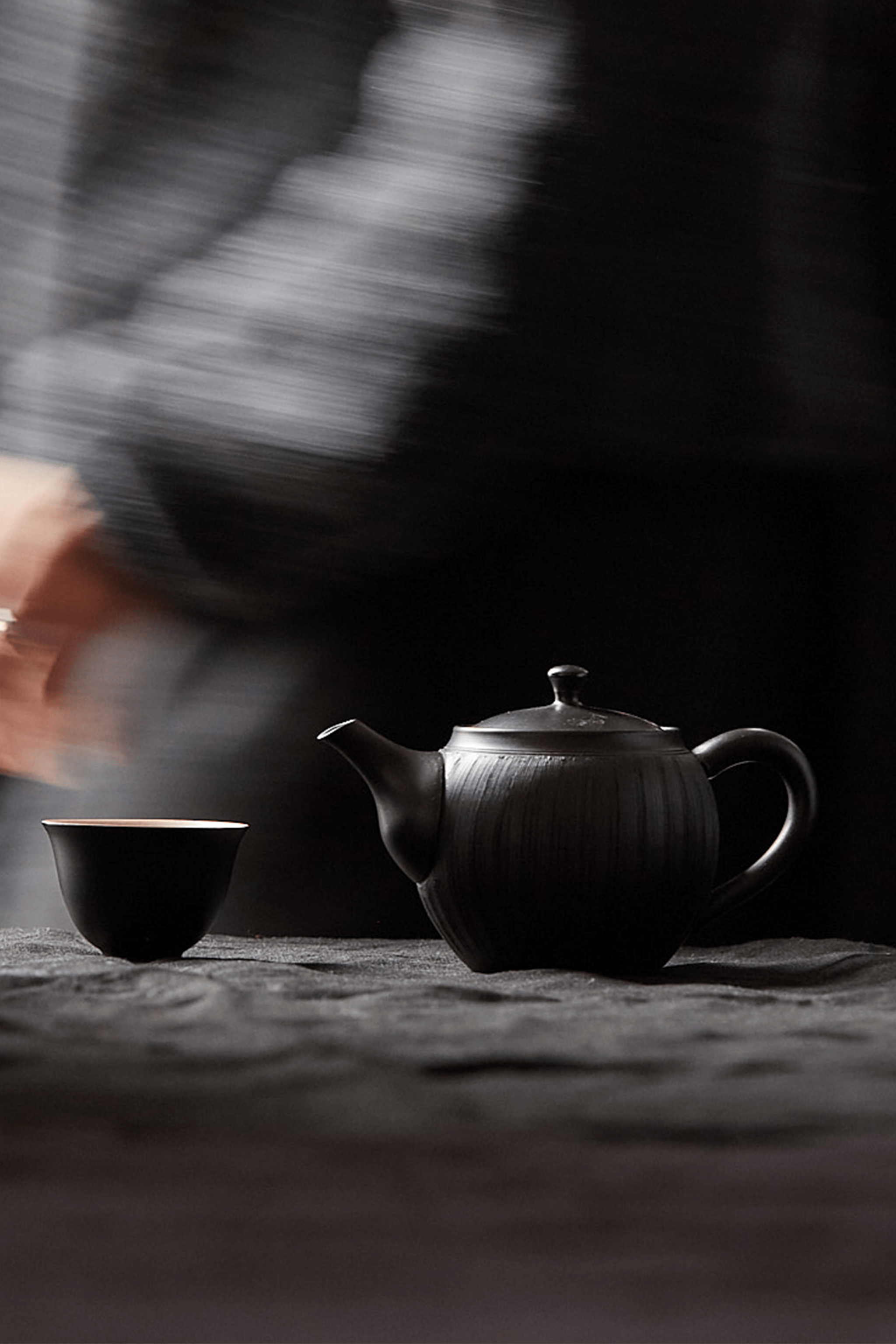 Teapot and Cup on table